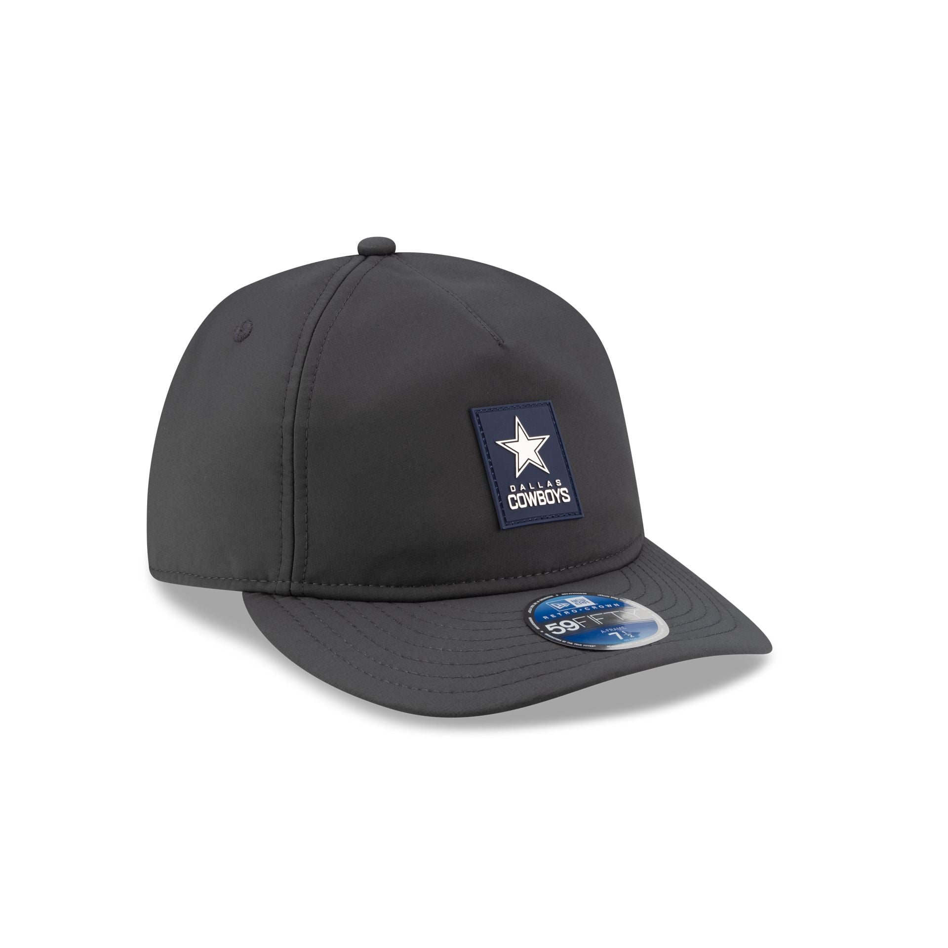Dallas Cowboys 2025 Sideline Cold Weather Steel Clouds Retro Crown 59FIFTY A-Frame Fitted Hat