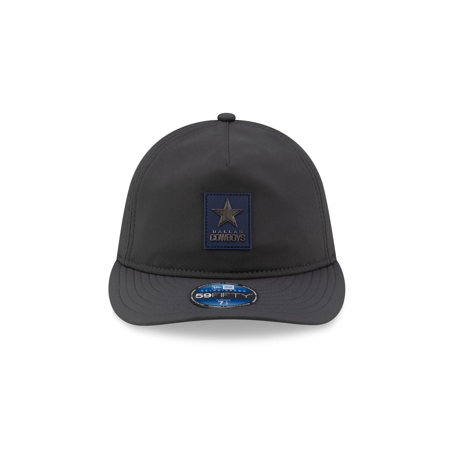 Dallas Cowboys 2025 Sideline Cold Weather Steel Clouds Retro Crown 59FIFTY A-Frame Fitted Hat