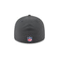 New York Jets 2025 Sideline Cold Weather Steel Clouds Retro Crown 59FIFTY A-Frame Fitted Hat