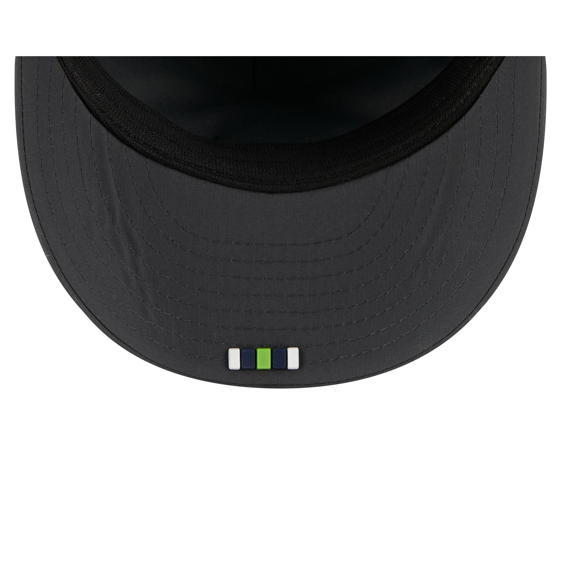 Seattle Seahawks 2025 Sideline Cold Weather Steel Clouds Retro Crown 59FIFTY A-Frame Fitted Hat