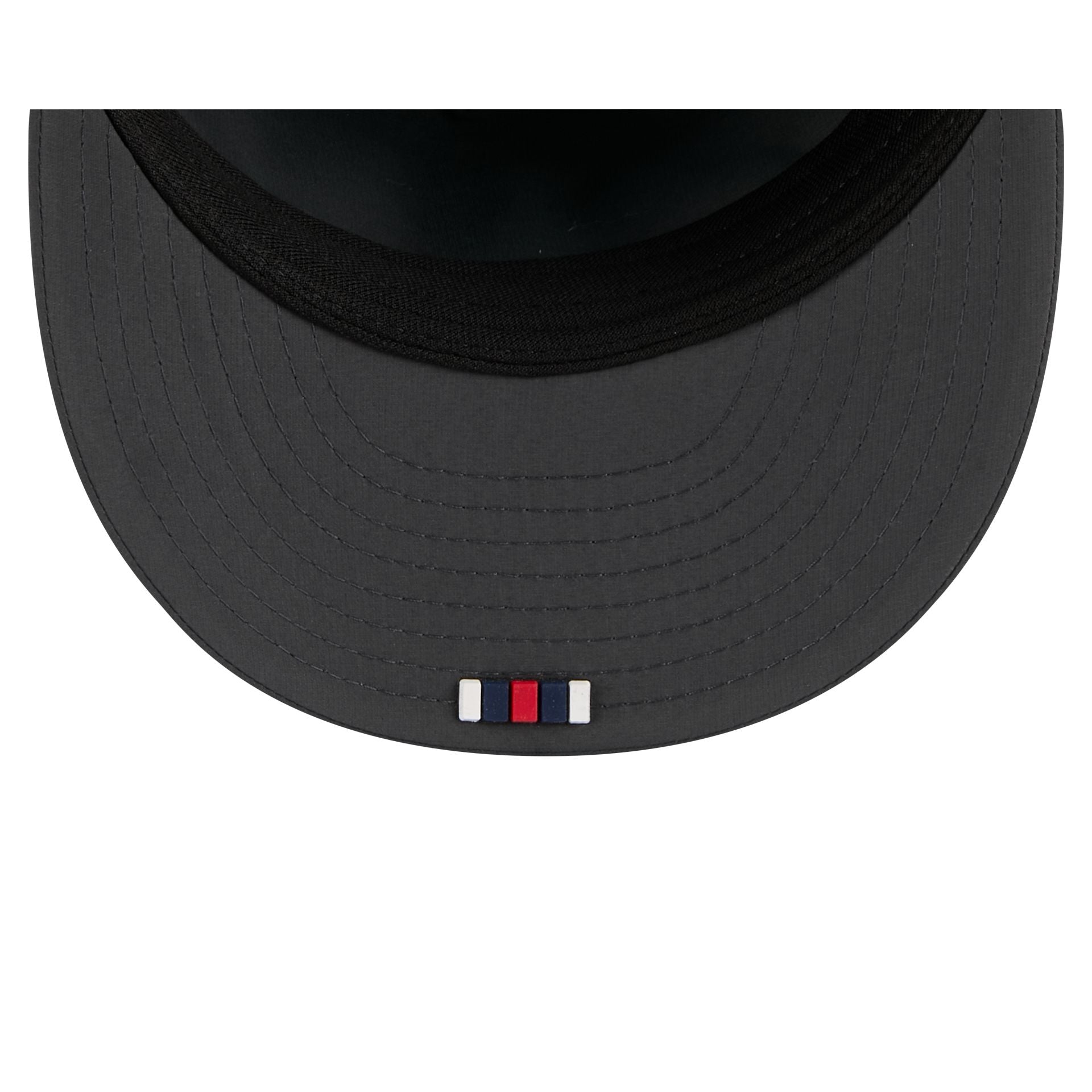 New England Patriots 2025 Sideline Cold Weather Steel Clouds Retro Crown 59FIFTY A-Frame Fitted Hat