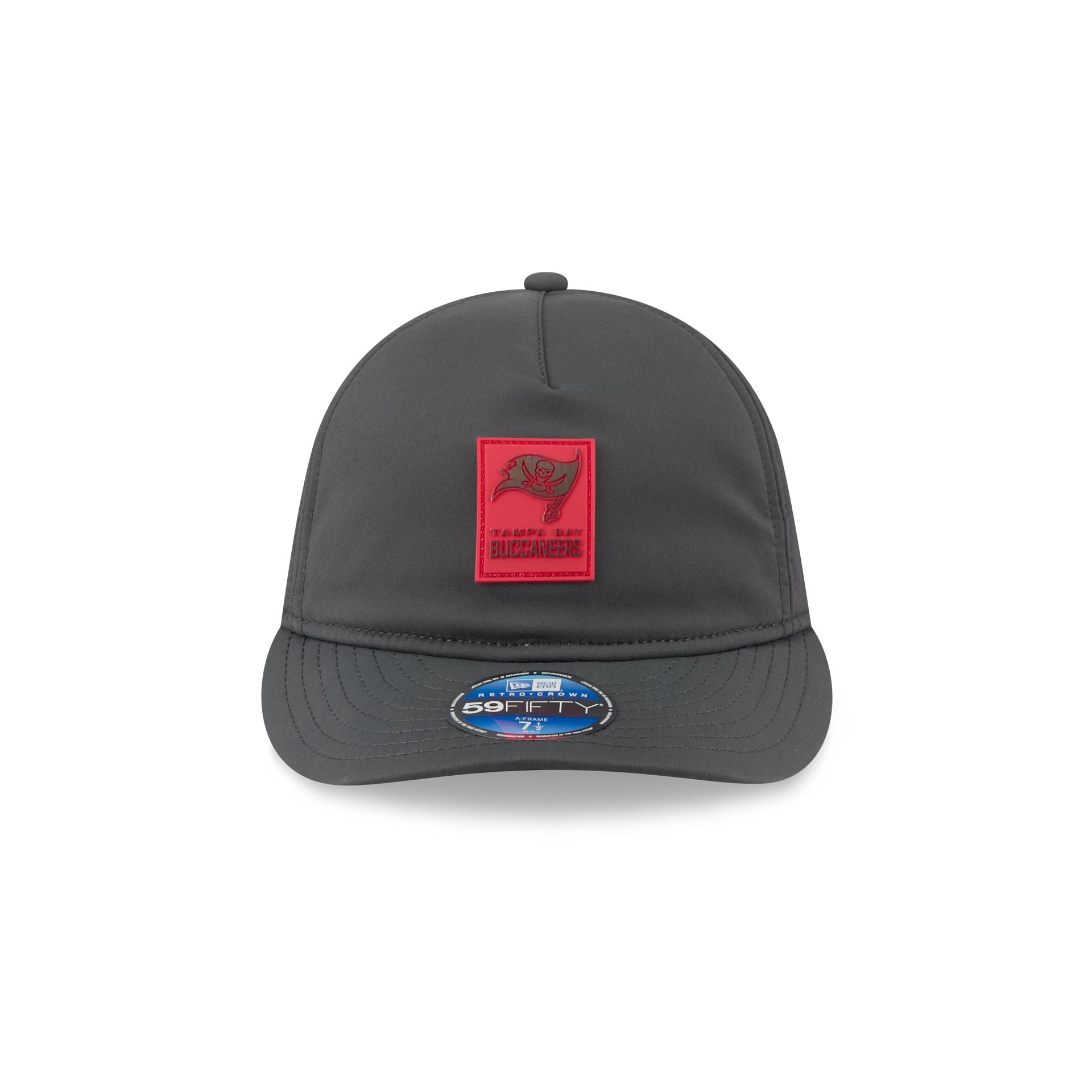 Tampa Bay Buccaneers 2025 Sideline Cold Weather Steel Clouds Retro Crown 59FIFTY A-Frame Fitted Hat