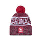 Arizona Cardinals 2025 Sideline Cold Weather Pom Knit Hat