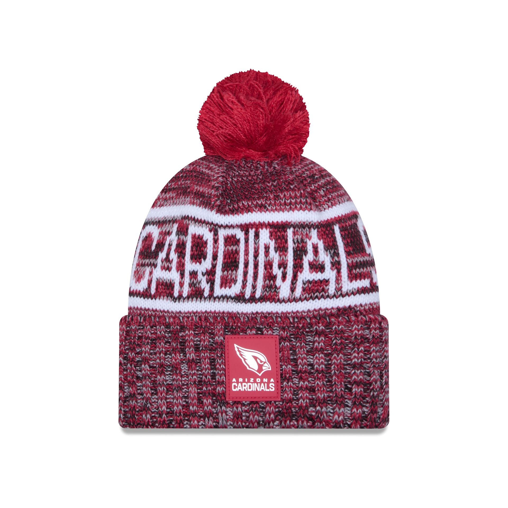 Arizona Cardinals 2025 Sideline Cold Weather Pom Knit Hat