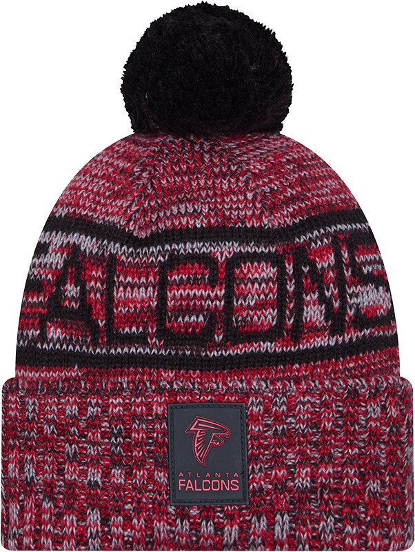 Atlanta Falcons 2025 Sideline Cold Weather Pom Knit Hat