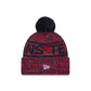 Houston Texans 2025 Sideline Cold Weather Pom Knit Hat