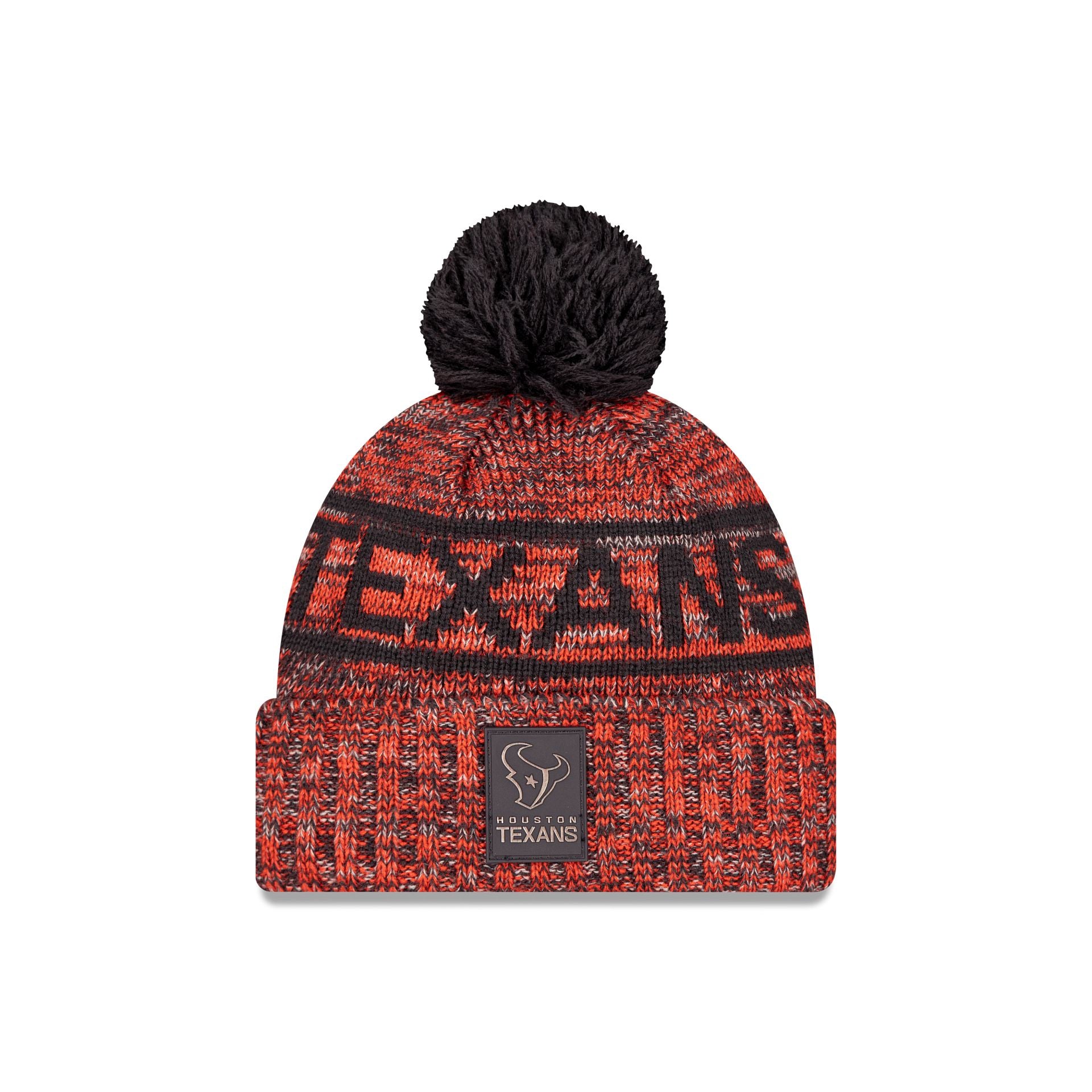 Houston Texans 2025 Sideline Cold Weather Pom Knit Hat