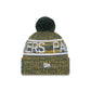 Green Bay Packers 2025 Sideline Cold Weather Pom Knit Hat
