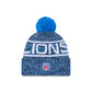 Detroit Lions 2025 Sideline Cold Weather Pom Knit Hat
