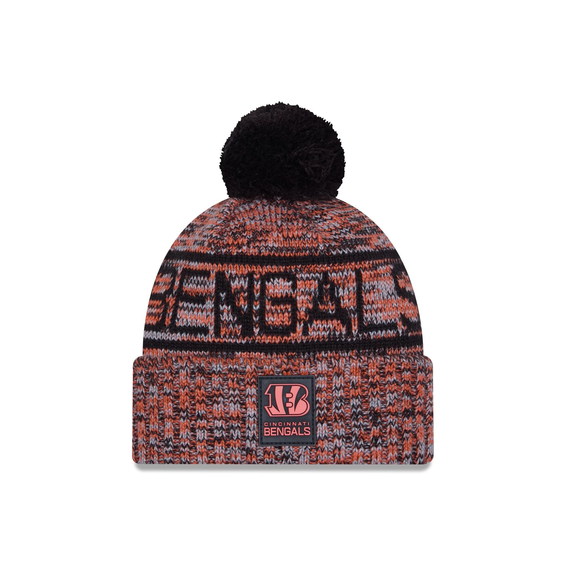 Cincinnati Bengals 2025 Sideline Cold Weather Pom Knit Hat