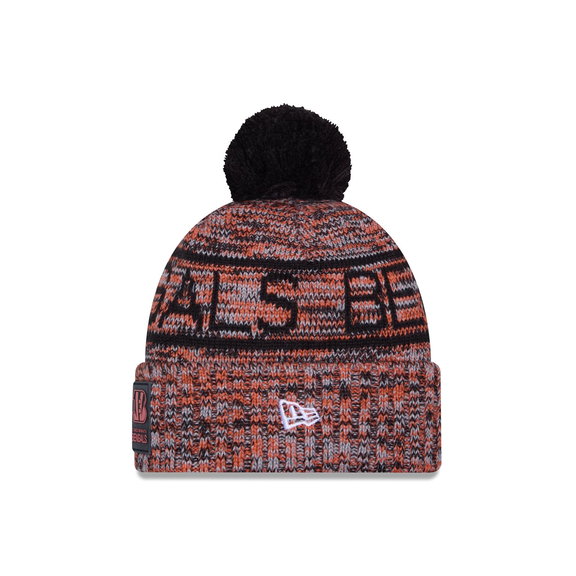 Cincinnati Bengals 2025 Sideline Cold Weather Pom Knit Hat