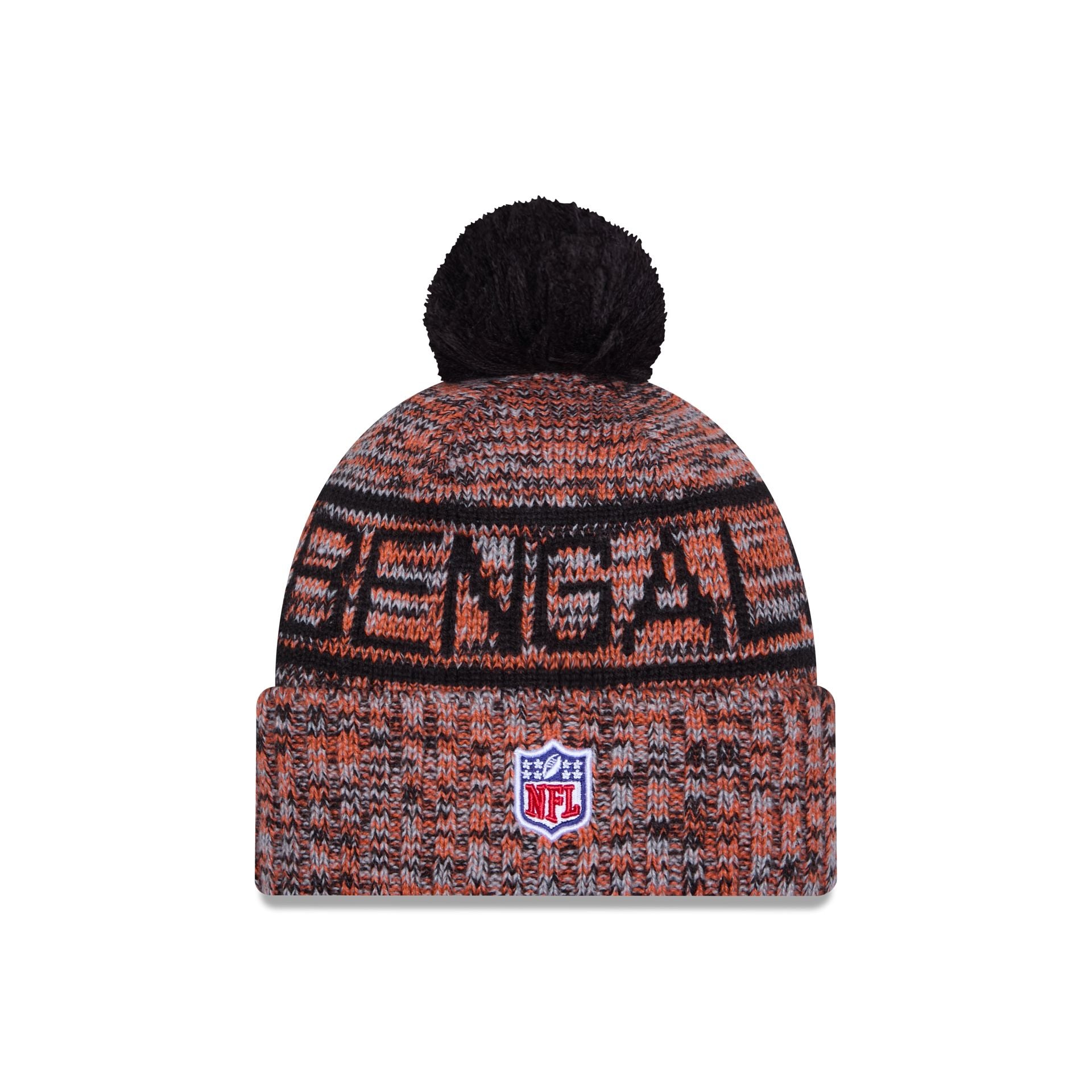 Cincinnati Bengals 2025 Sideline Cold Weather Pom Knit Hat