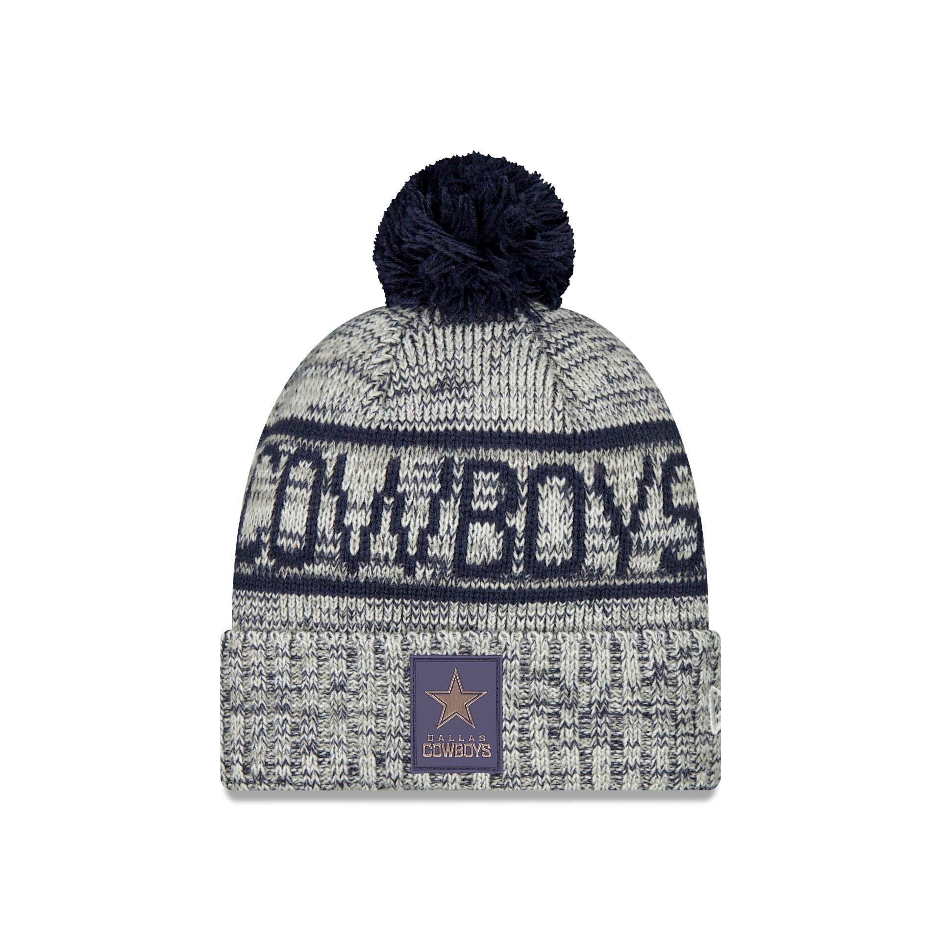 Dallas Cowboys 2025 Sideline Cold Weather Pom Knit Hat