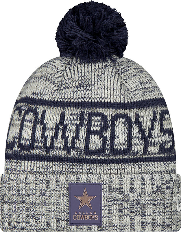 Dallas Cowboys 2025 Sideline Cold Weather Pom Knit Hat