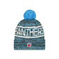 Carolina Panthers 2025 Sideline Cold Weather Pom Knit Hat
