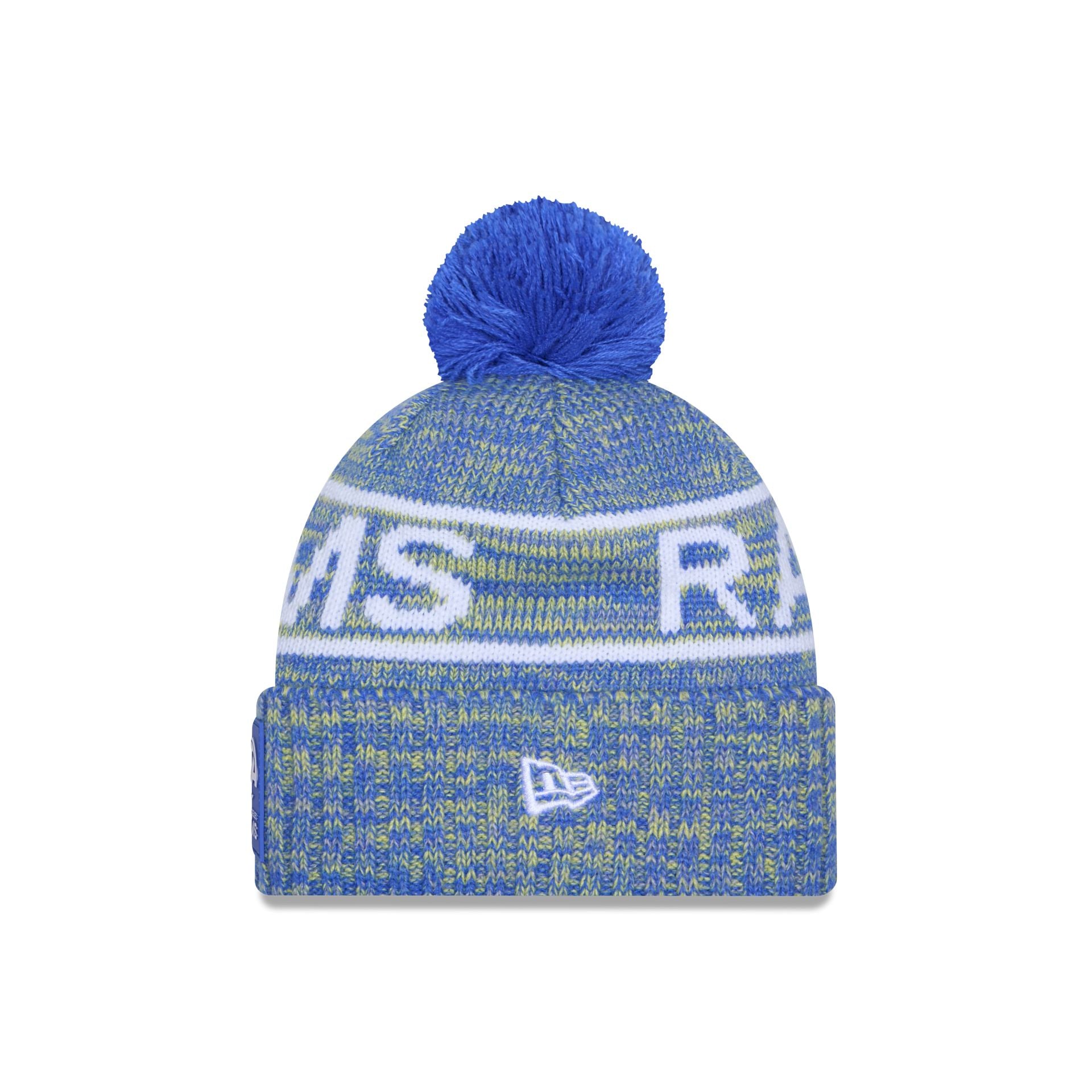 Los Angeles Rams 2025 Sideline Cold Weather Pom Knit Hat