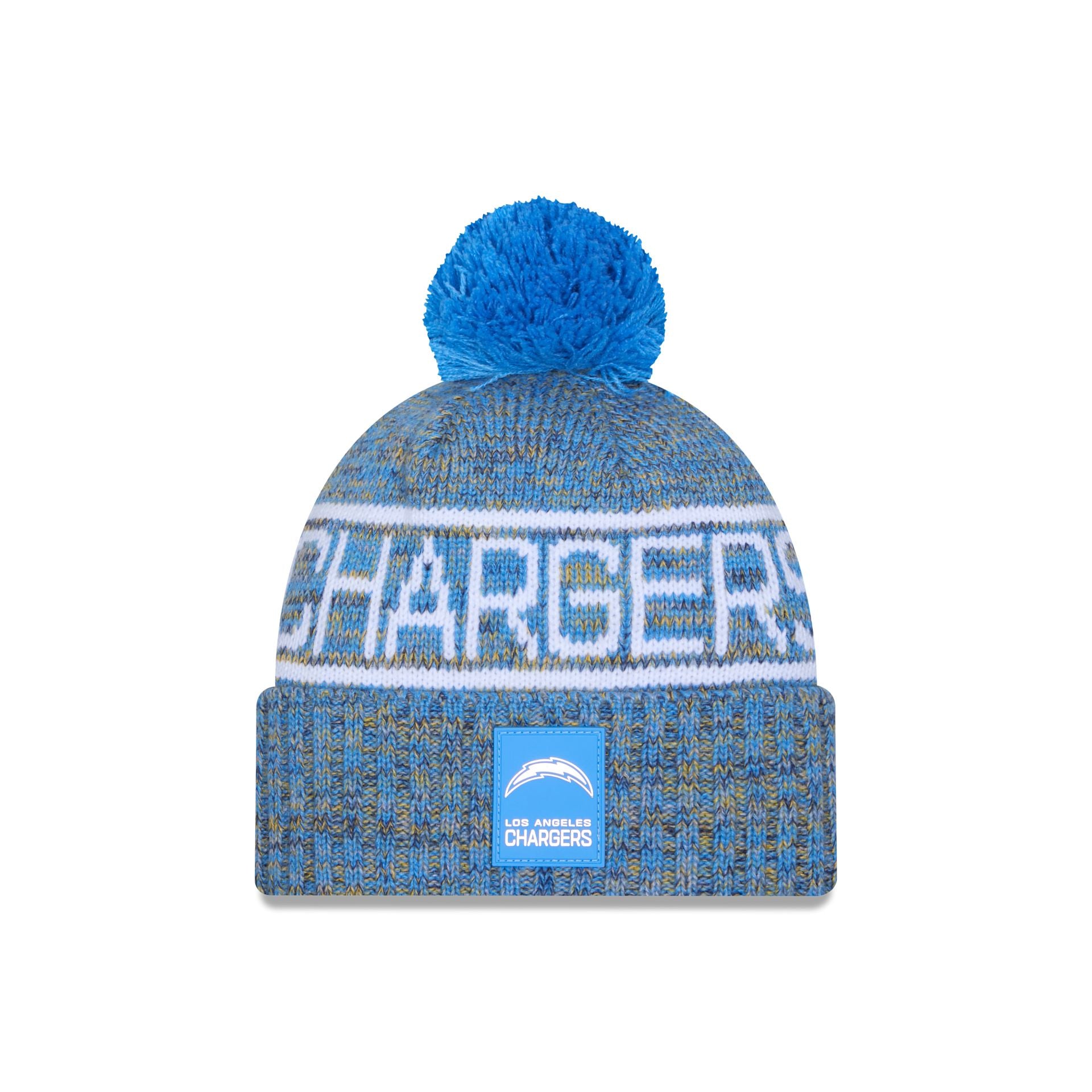 Los Angeles Chargers 2025 Sideline Cold Weather Pom Knit Hat