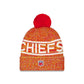 Kansas City Chiefs 2025 Sideline Cold Weather Pom Knit Hat
