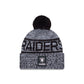 Las Vegas Raiders 2025 Sideline Cold Weather Pom Knit Hat