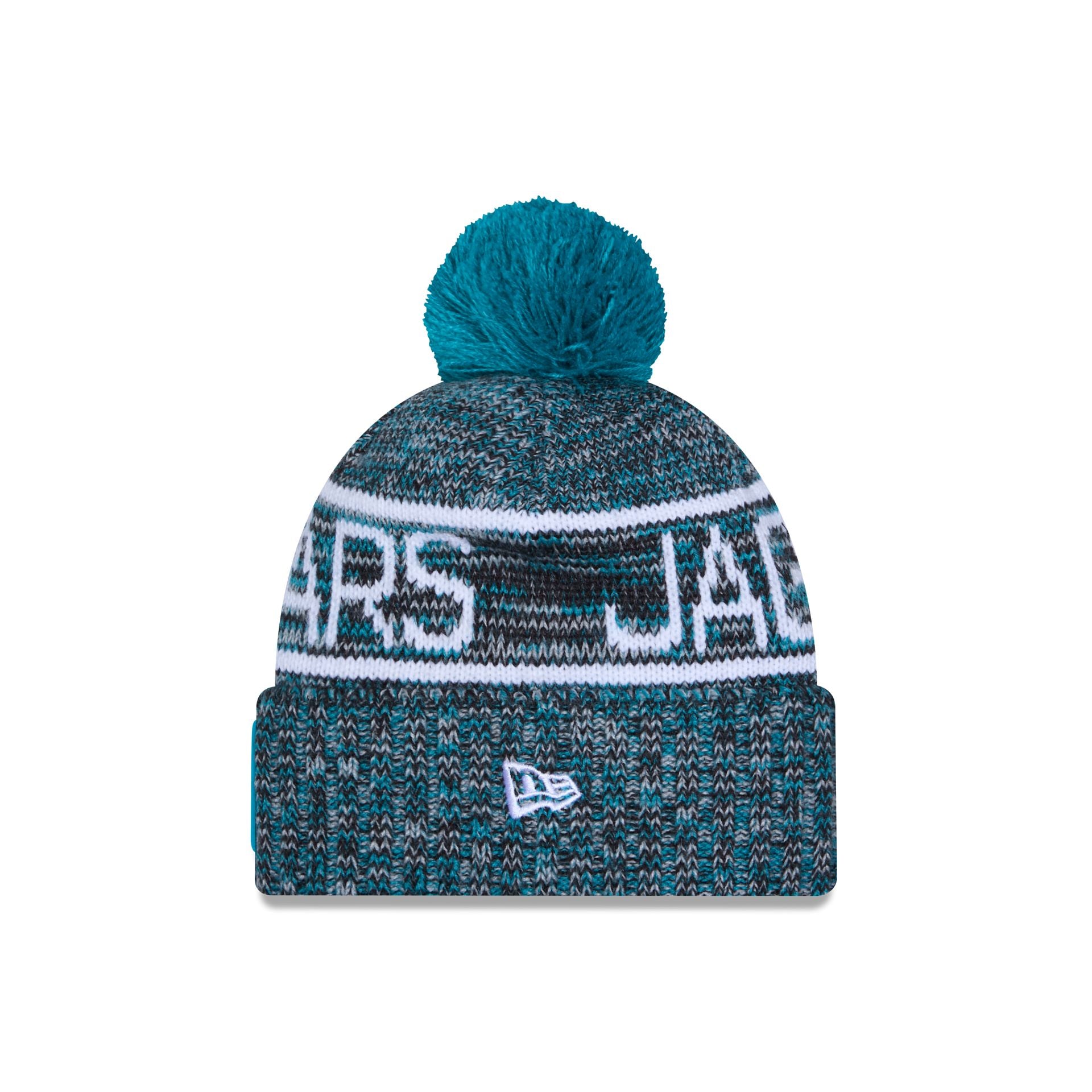 2025:收藏レベル、矮桩官帽3 Jacksonville Jaguars 2025 Sideline Cold Weather Pom Knit Hat – New