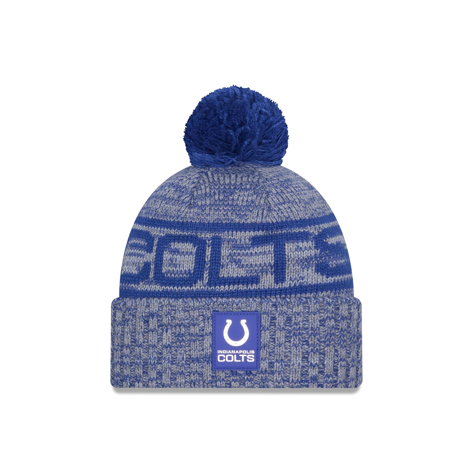 Indianapolis Colts 2025 Sideline Cold Weather Pom Knit Hat