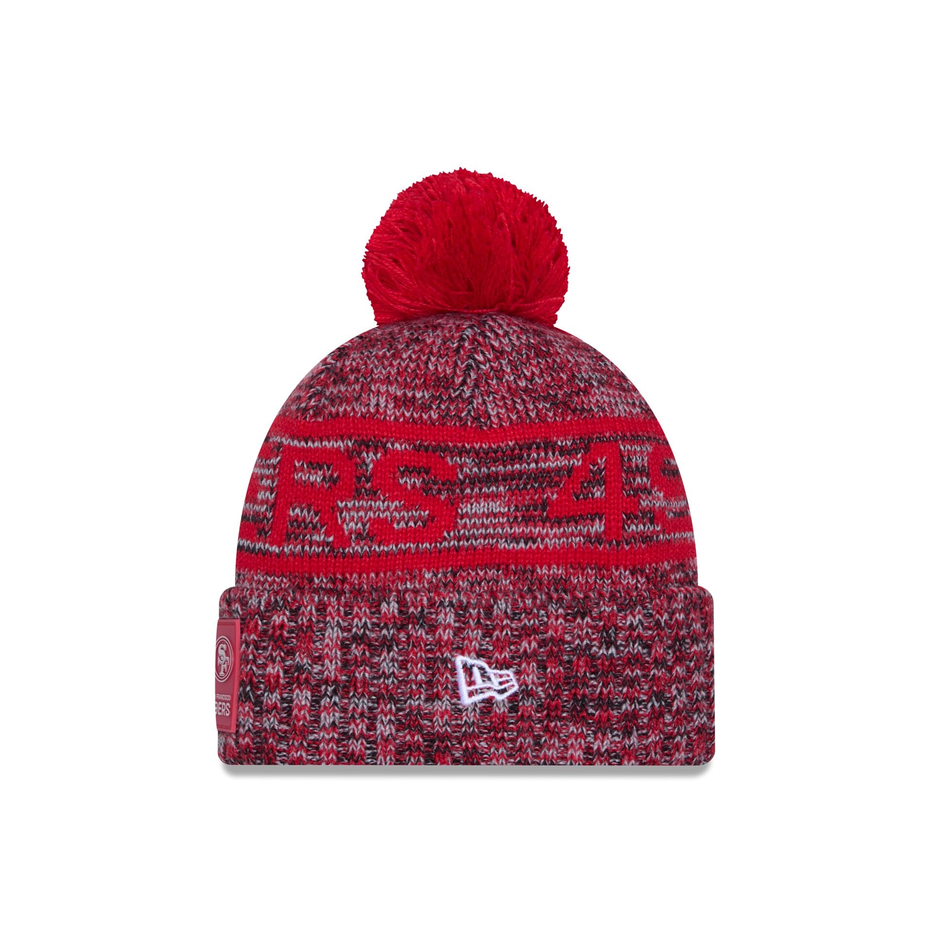 San Francisco 49ers 2025 Sideline Cold Weather Pom Knit Hat