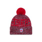 San Francisco 49ers 2025 Sideline Cold Weather Pom Knit Hat