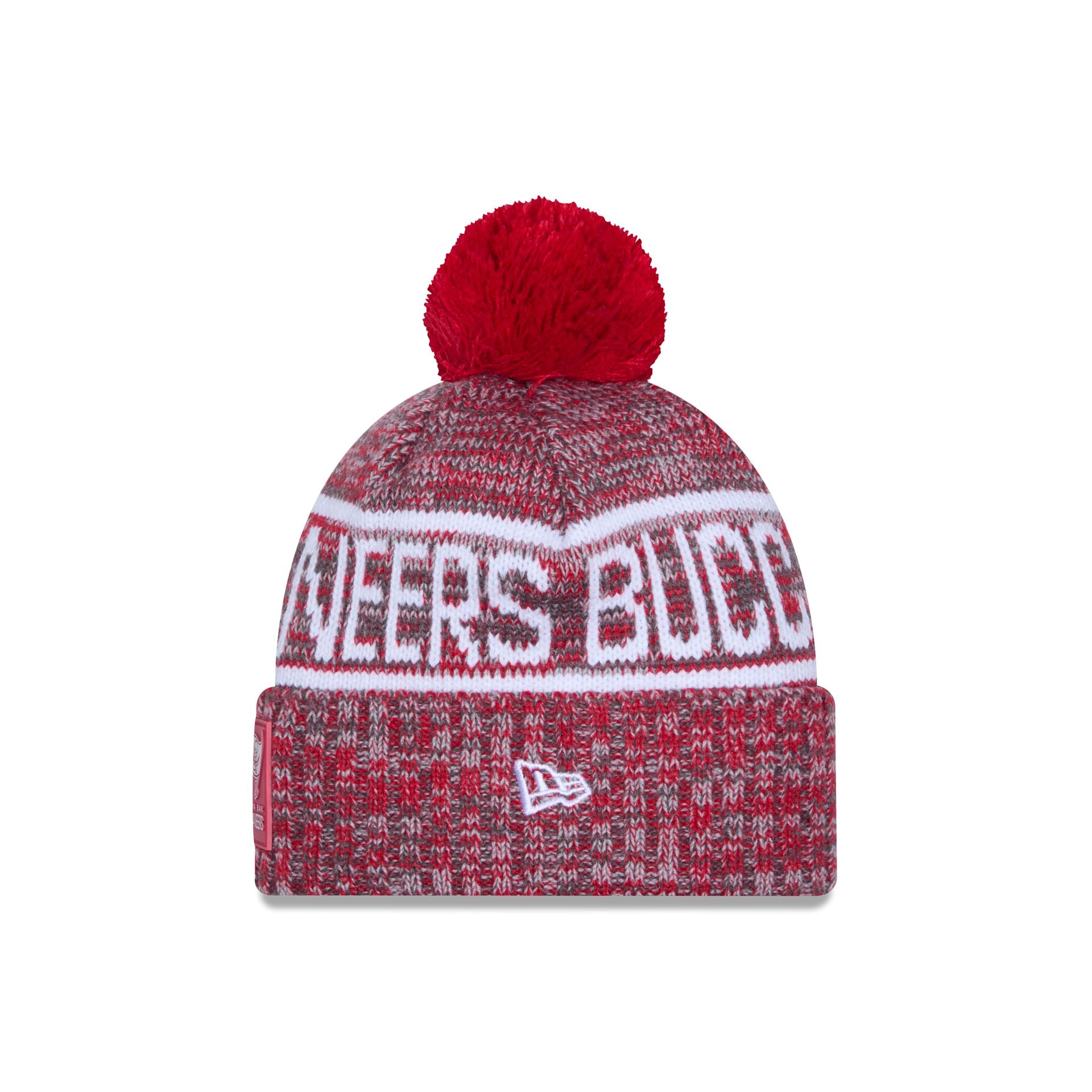 Tampa Bay Buccaneers 2025 Sideline Cold Weather Pom Knit Hat