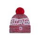 Tampa Bay Buccaneers 2025 Sideline Cold Weather Pom Knit Hat