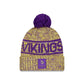 Minnesota Vikings 2025 Sideline Cold Weather Pom Knit Hat