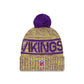 Minnesota Vikings 2025 Sideline Cold Weather Pom Knit Hat
