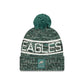 Philadelphia Eagles 2025 Sideline Cold Weather Pom Knit Hat