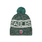 Philadelphia Eagles 2025 Sideline Cold Weather Pom Knit Hat
