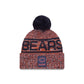 Chicago Bears 2025 Sideline Cold Weather Pom Knit Hat