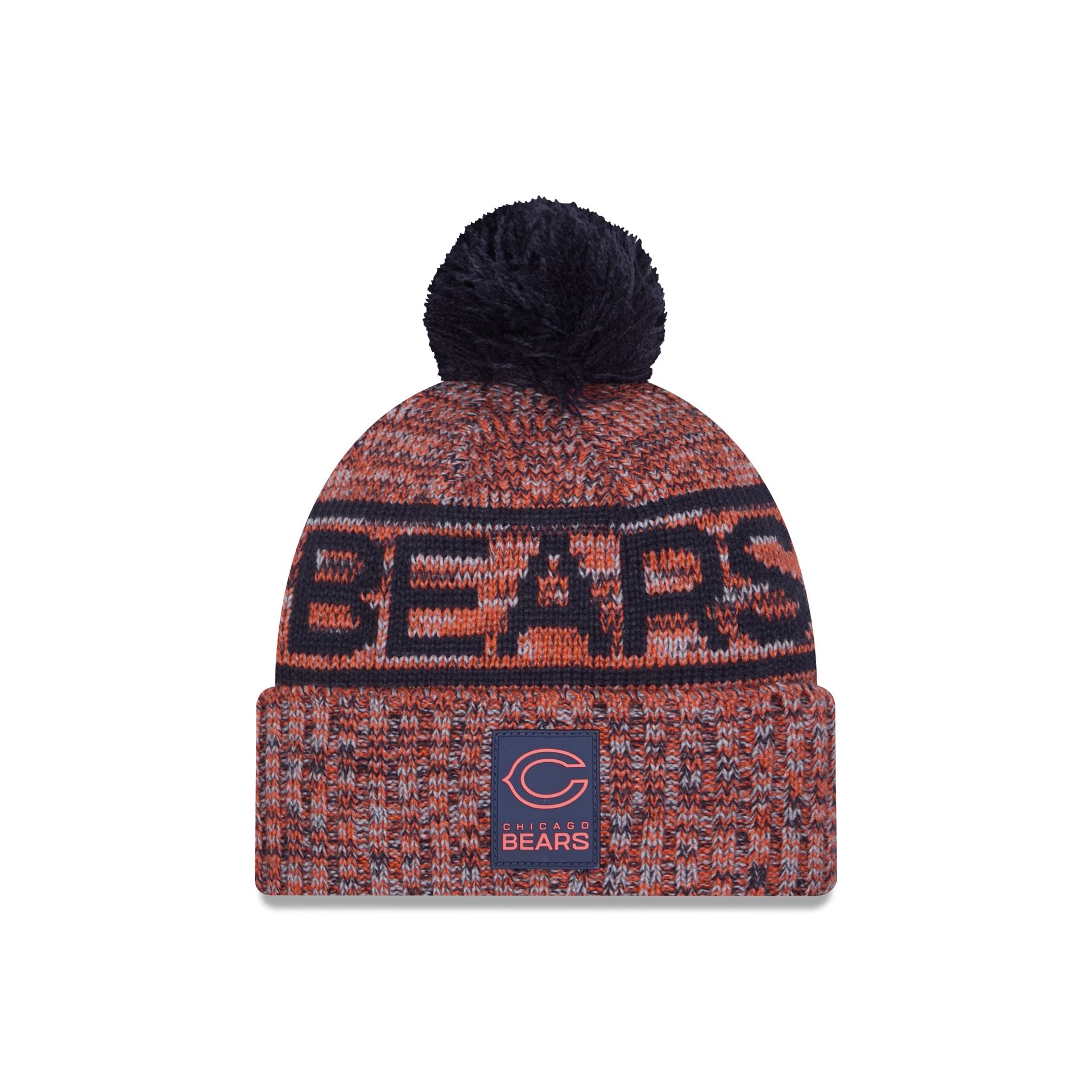 Chicago Bears 2025 Sideline Cold Weather Pom Knit Hat