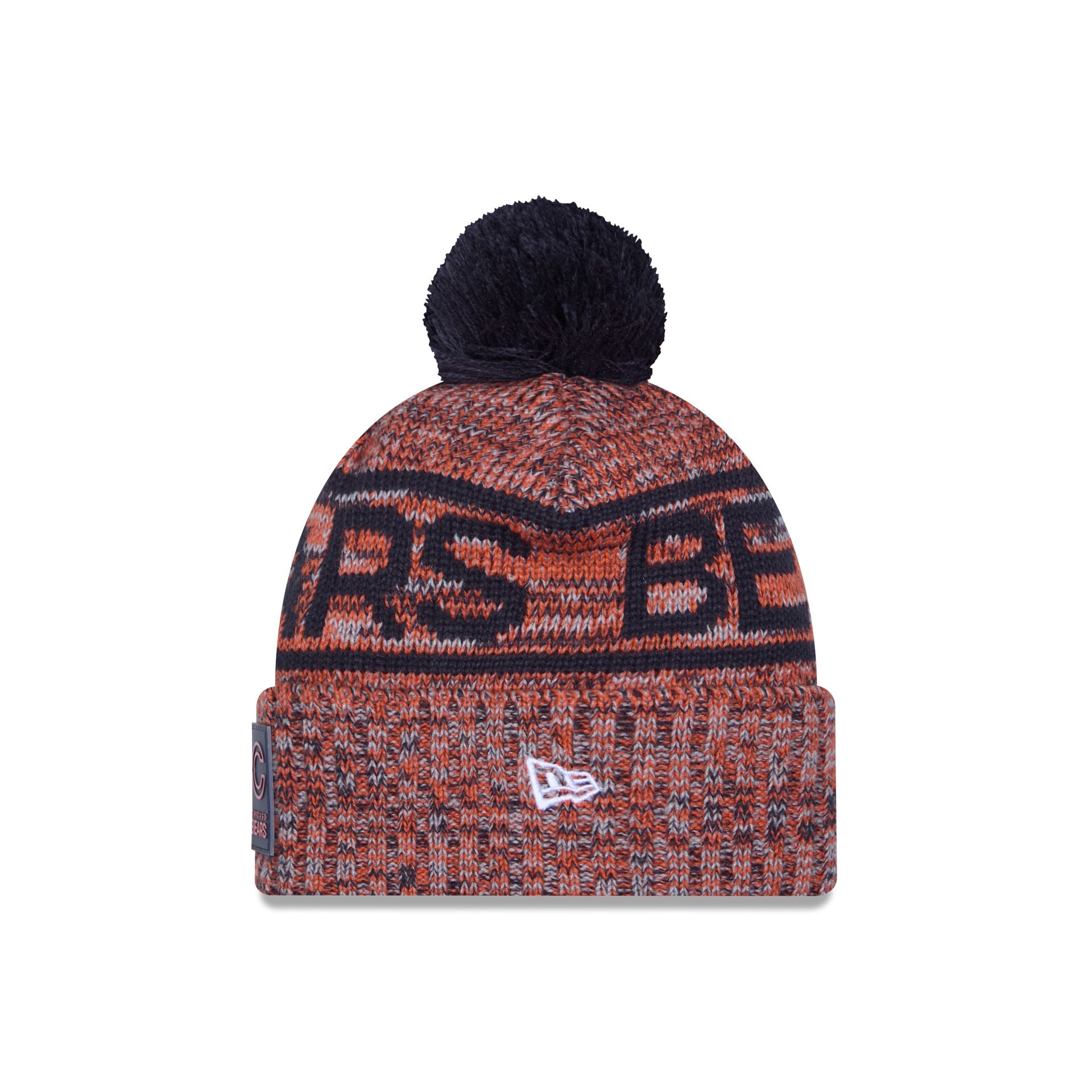 Chicago Bears 2025 Sideline Cold Weather Pom Knit Hat