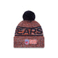 Chicago Bears 2025 Sideline Cold Weather Pom Knit Hat