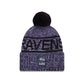 Baltimore Ravens 2025 Sideline Cold Weather Pom Knit Hat