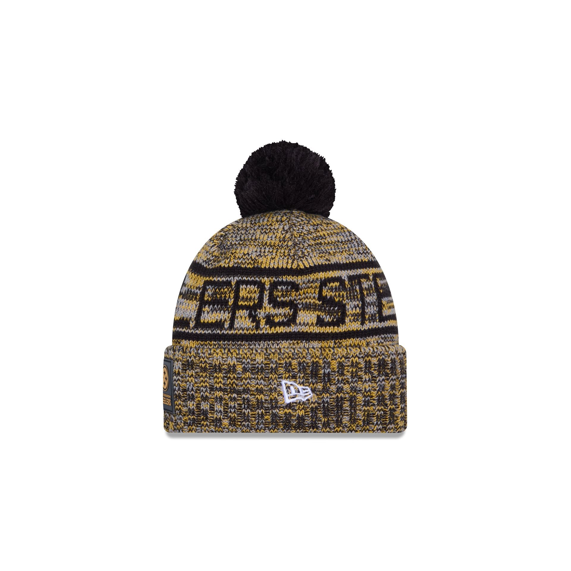 Pittsburgh Steelers 2025 Sideline Cold Weather Kids Pom Knit Hat