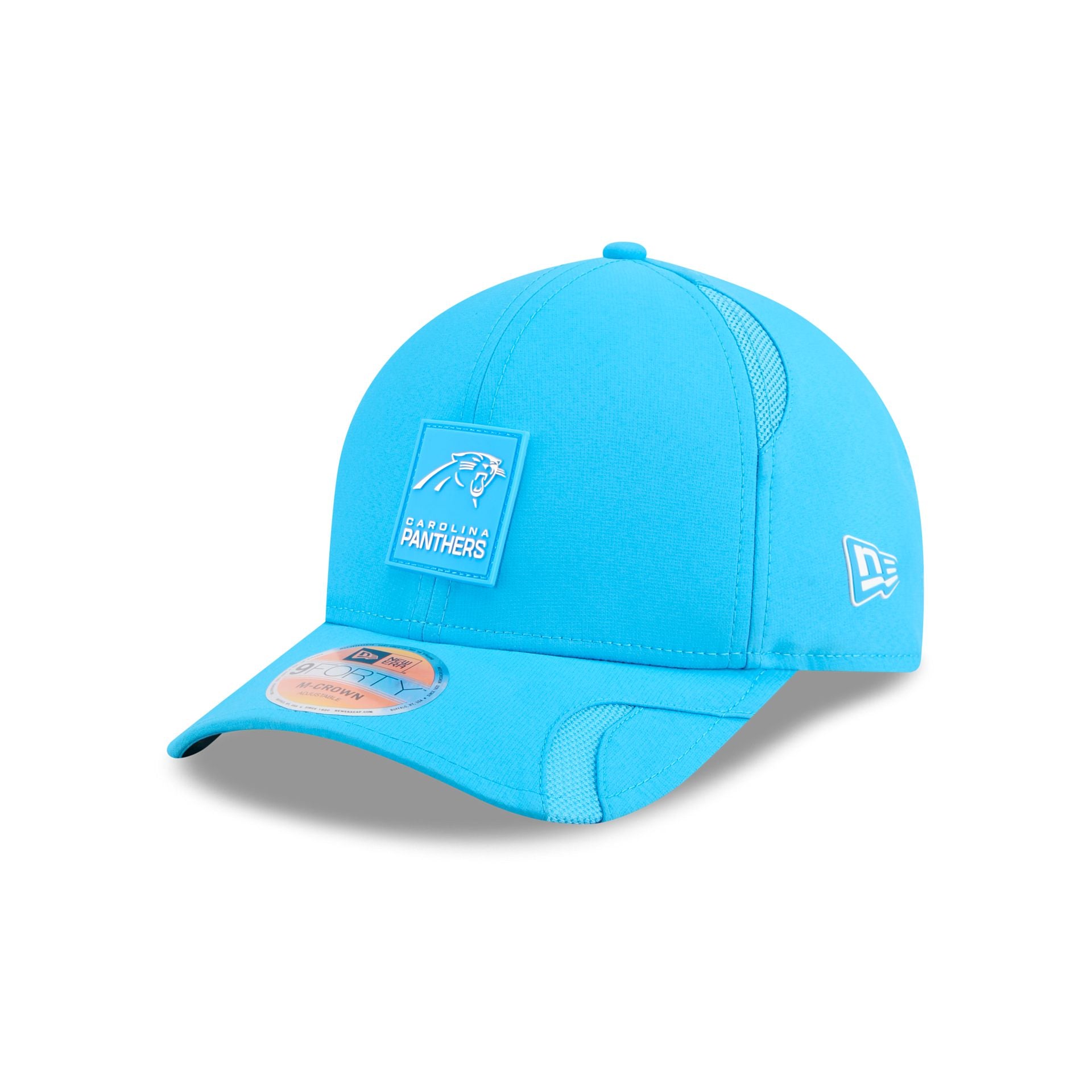 Carolina Panthers 2025 Sideline Hot Weather 9FORTY M-Crown Snapback Hat