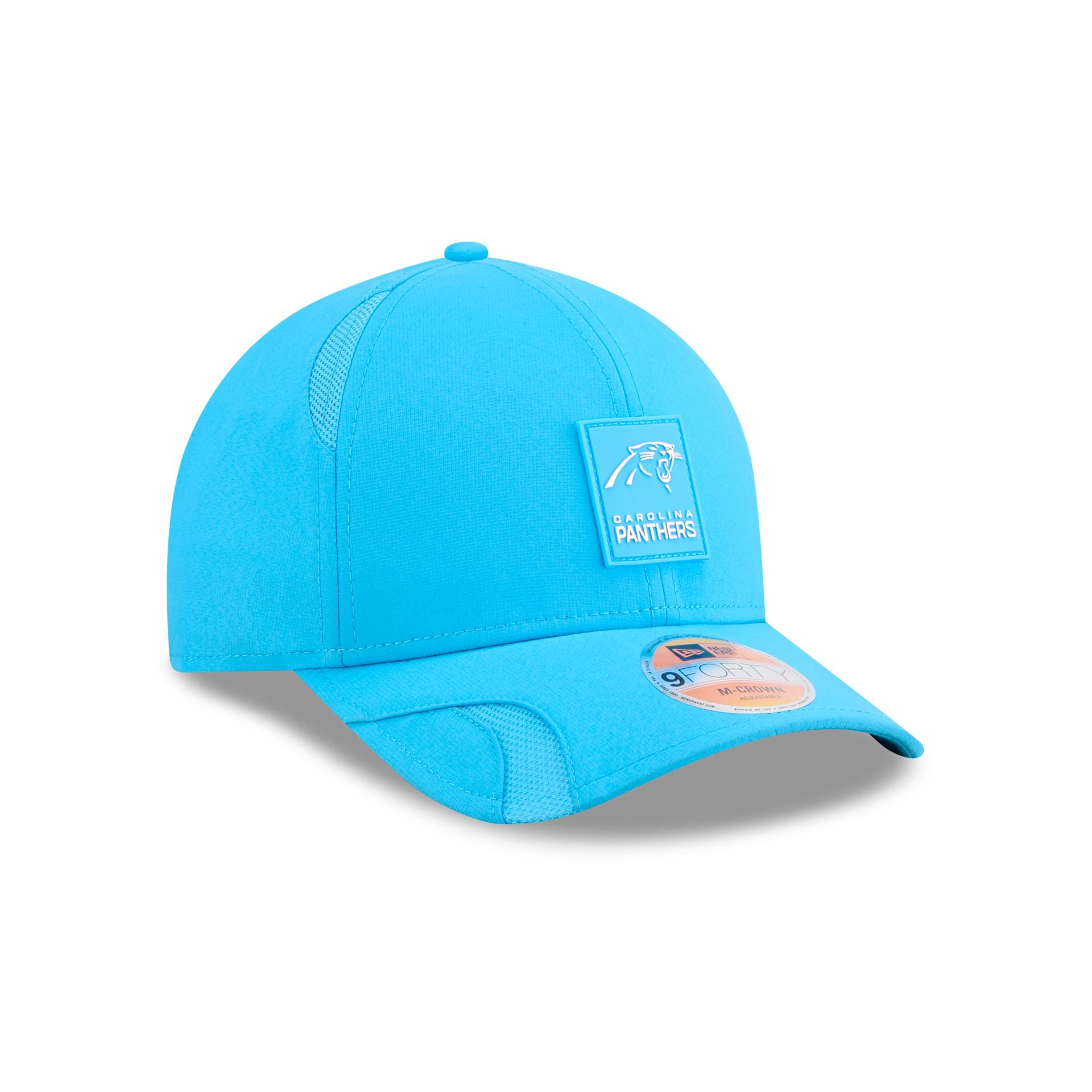 Carolina Panthers 2025 Sideline Hot Weather 9FORTY M-Crown Snapback Hat