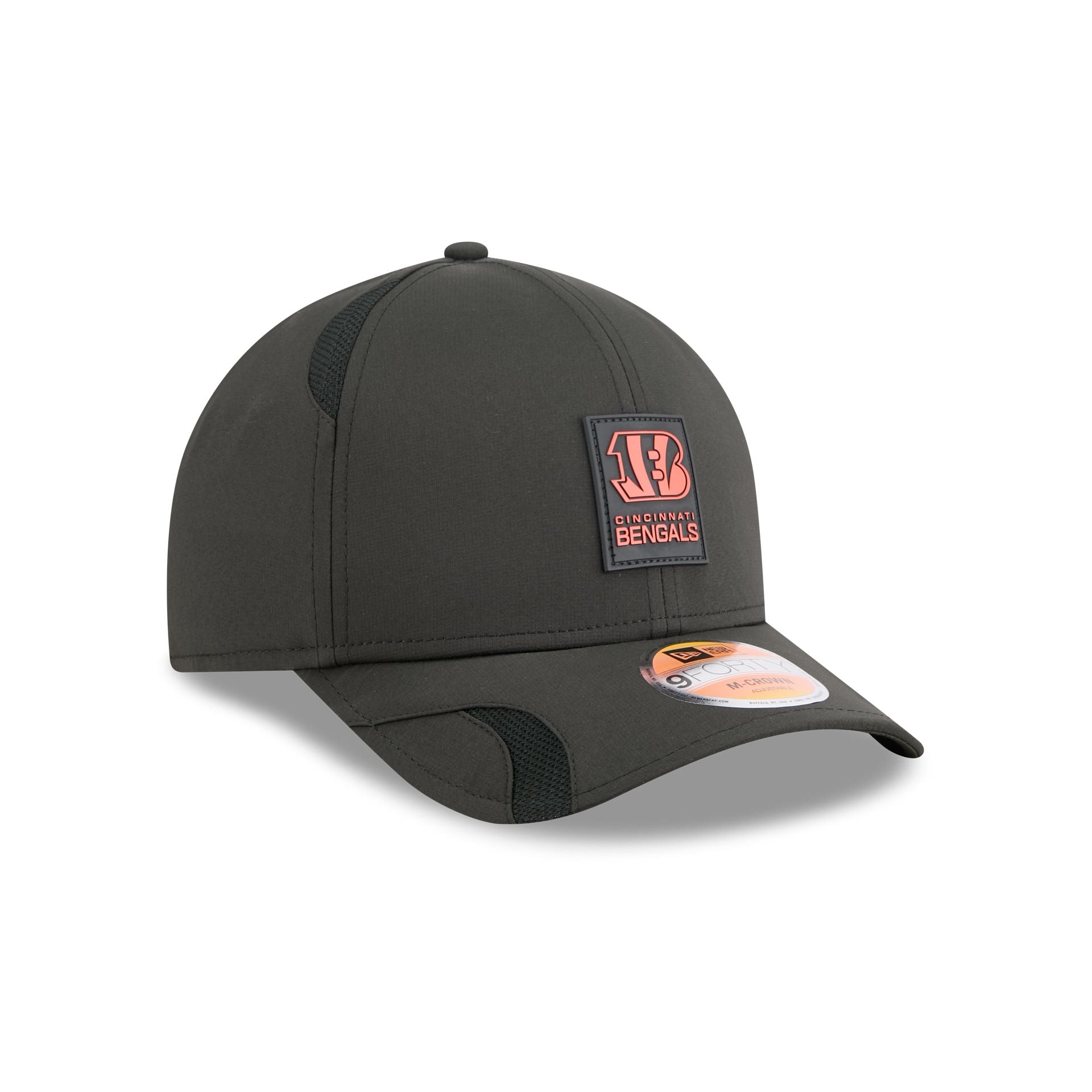 Cincinnati Bengals 2025 Sideline Hot Weather 9FORTY M-Crown Snapback Hat
