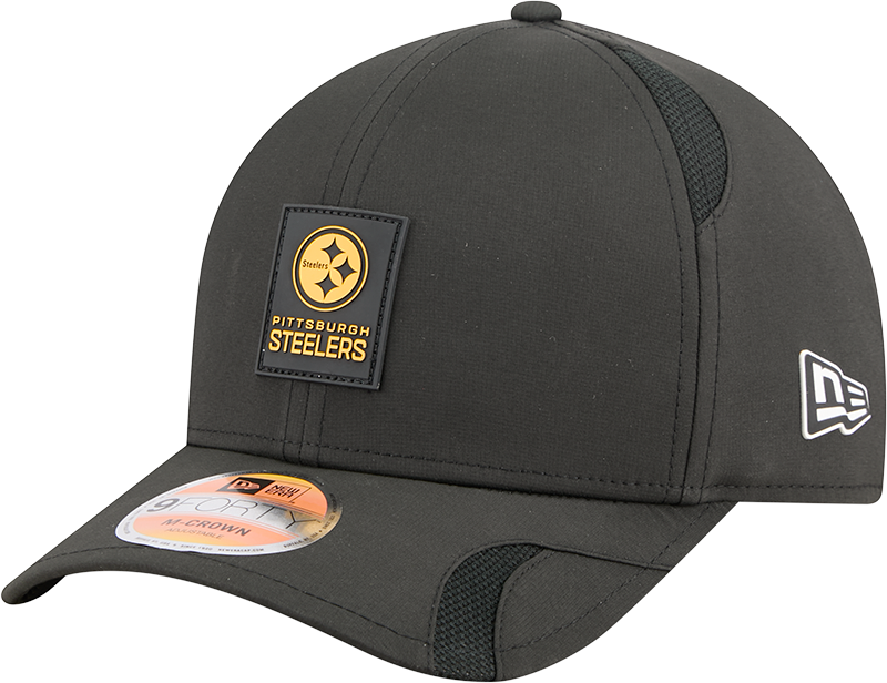 Pittsburgh Steelers 2025 Sideline Hot Weather 9FORTY M-Crown Snapback Hat