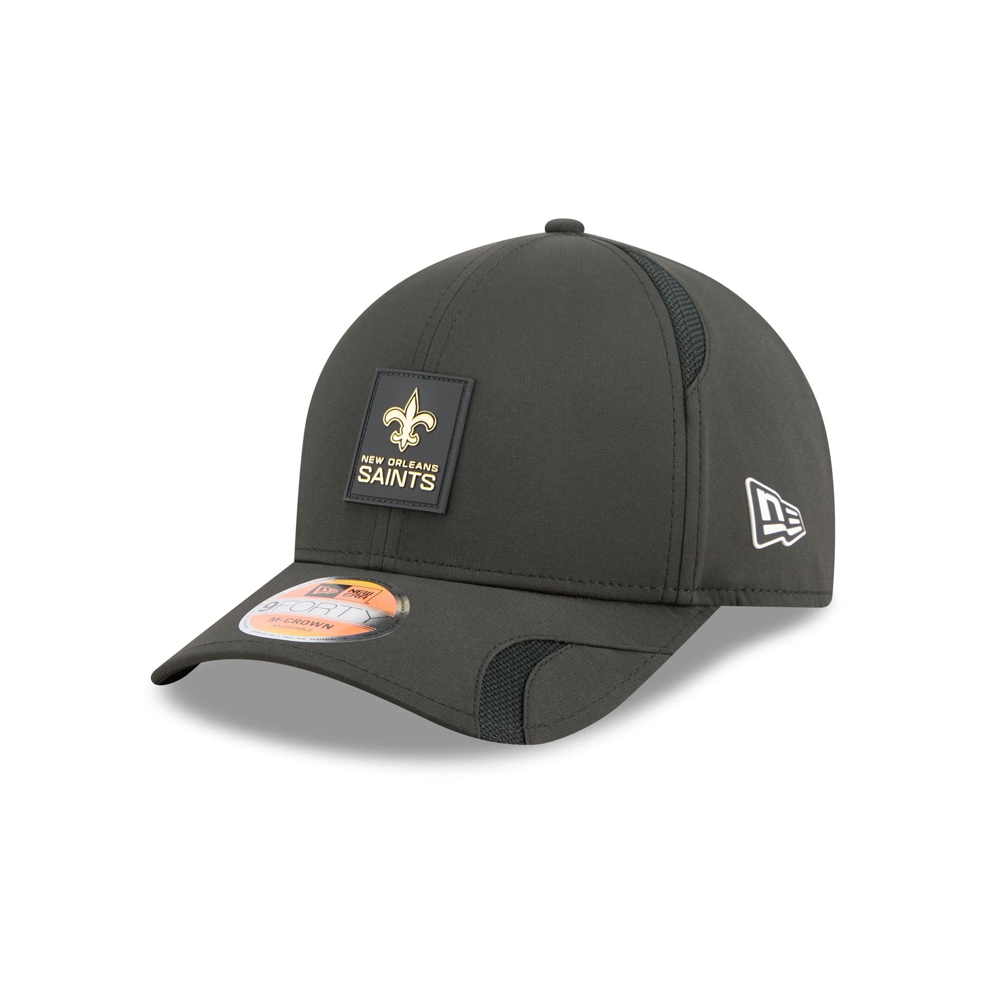 New Orleans Saints 2025 Sideline Hot Weather 9FORTY M-Crown Snapback Hat