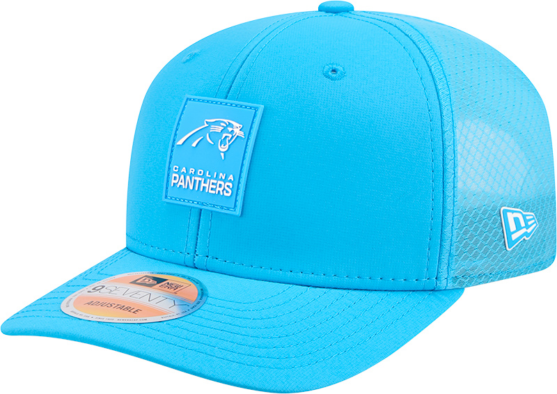 Carolina Panthers 2025 Sideline Hot Weather 9SEVENTY Trucker Hat