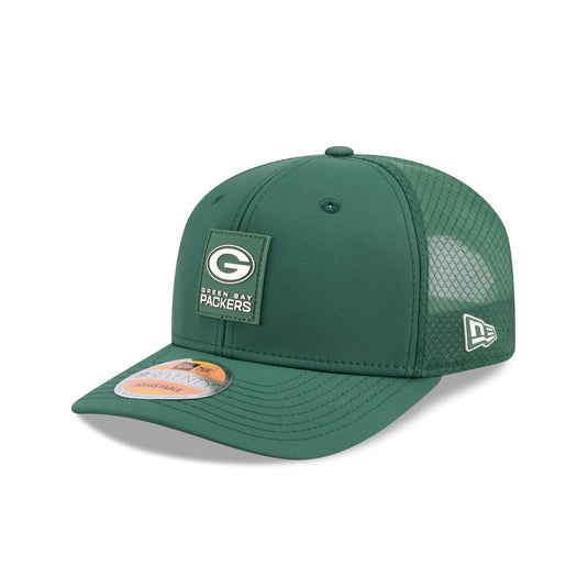 Green Bay Packers 2025 Sideline Hot Weather 9SEVENTY Trucker Hat - New Era Cap