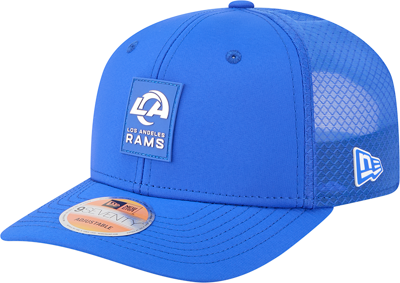 Los Angeles Rams 2025 Sideline Hot Weather 9SEVENTY Trucker Hat