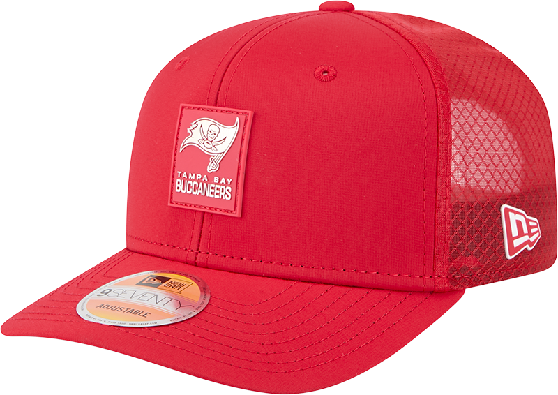 Tampa Bay Buccaneers 2025 Sideline Hot Weather 9SEVENTY Trucker Hat