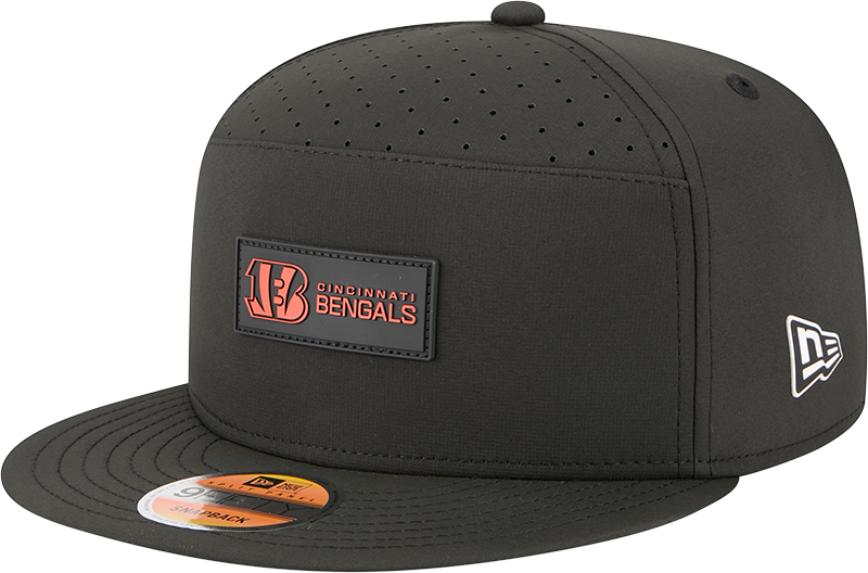 Cincinnati Bengals 2025 Sideline Hot Weather Split Panel 9FIFTY Snapback Hat