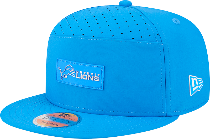 Detroit Lions 2025 Sideline Hot Weather Split Panel 9FIFTY Snapback Hat